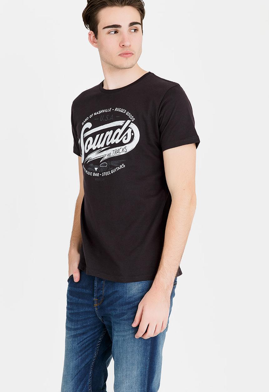 Wrangler - Music Bar Cotton Tee Black