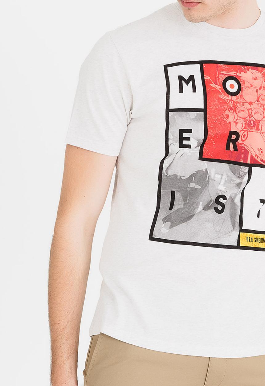 Ben Sherman - Printed T-Shirt Off White