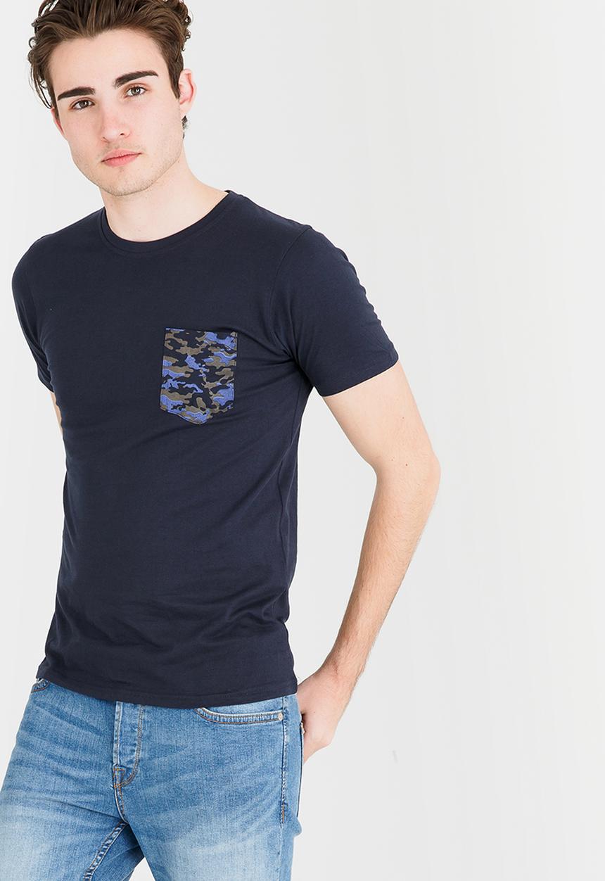 Brave Soul - Pulpe Pocket Tee Navy