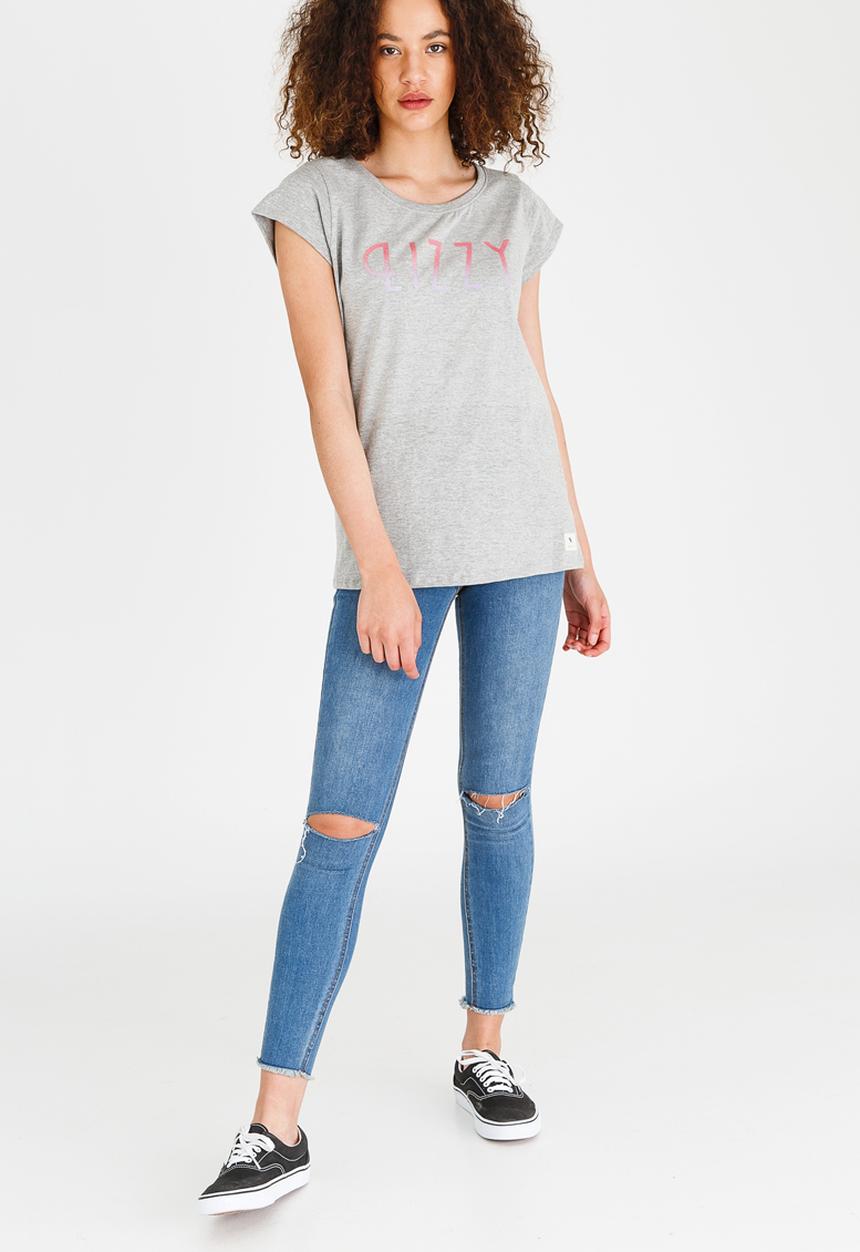 Lizzy - Jennifer Ladies Basic Tee Pale Grey
