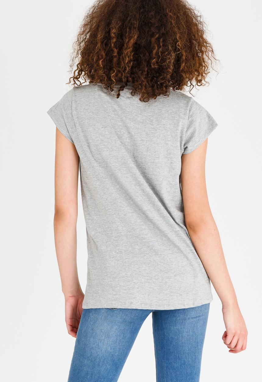 Lizzy - Jennifer Ladies Basic Tee Pale Grey