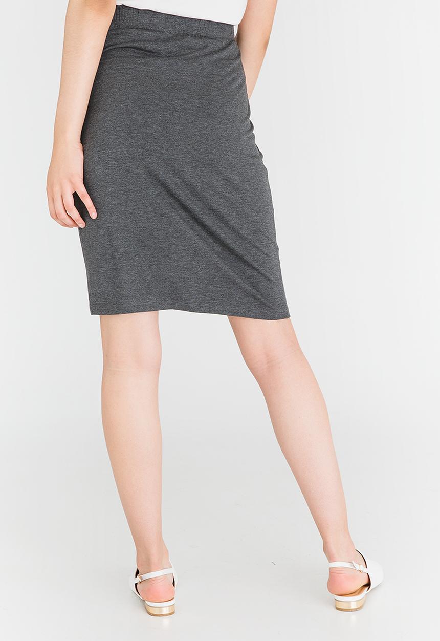 cath.nic - Rouched Side Detail Skirt Grey