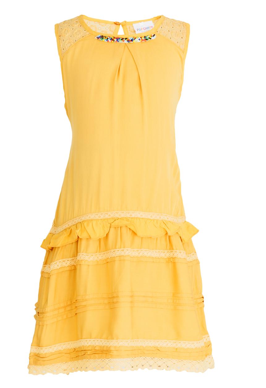 Pop Candy - Drop Waist Dress Yellow