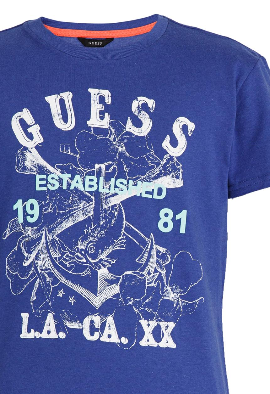 GUESS - S/S LA.CA Tee Blue