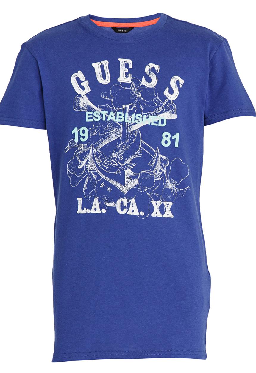 GUESS - S/S LA.CA Tee Blue