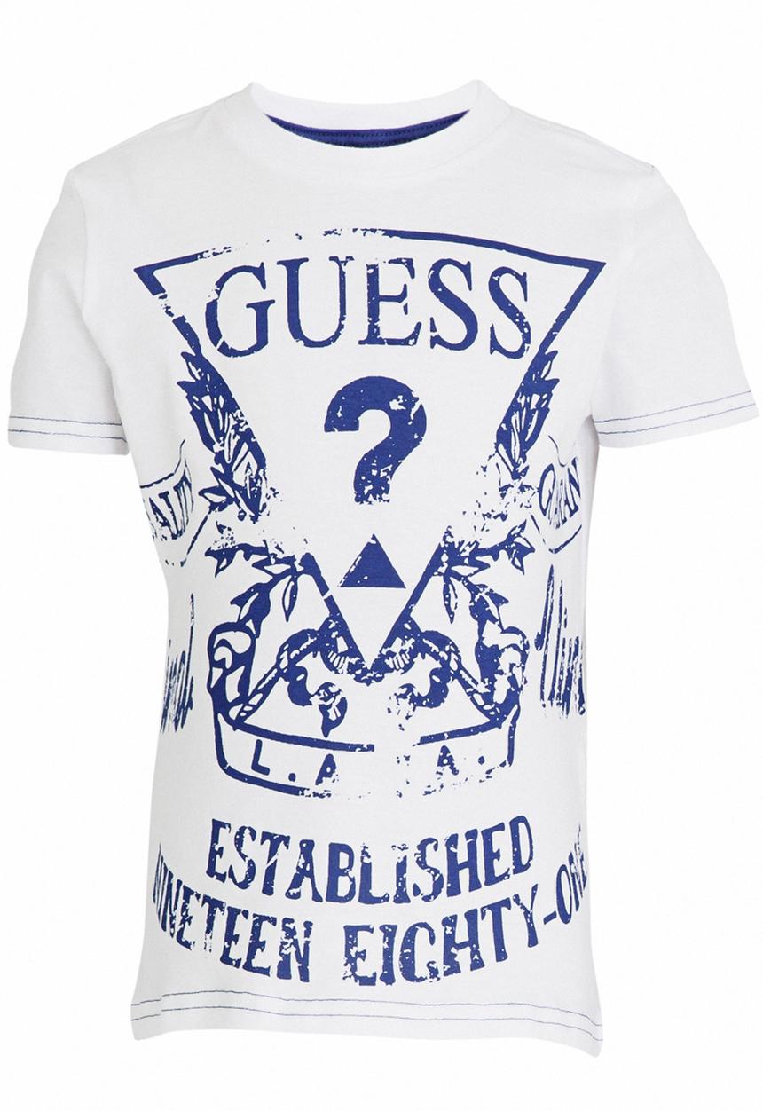 GUESS - S/S Established Tee White