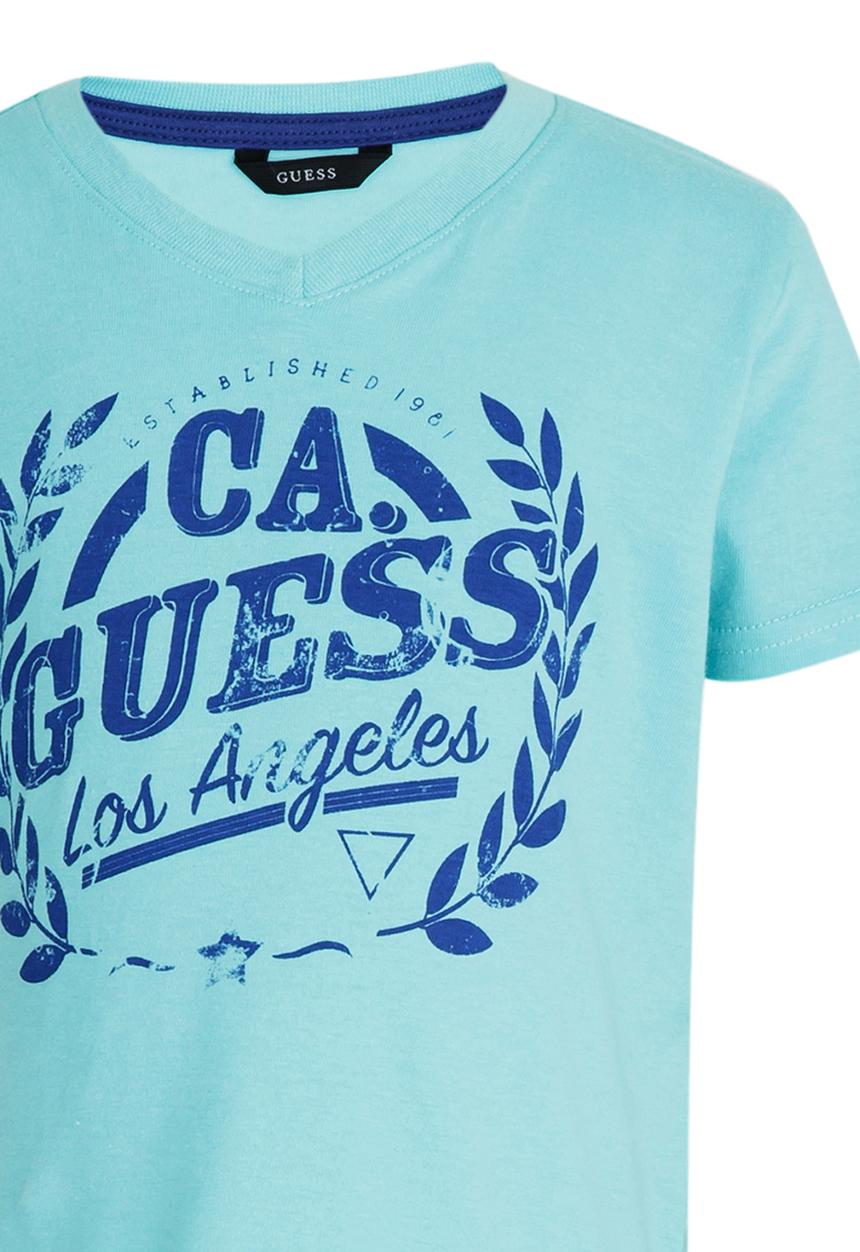 GUESS - S/S Wreath Tee Blue