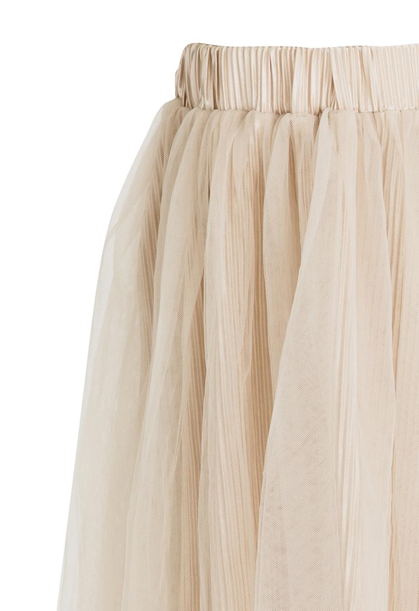 Pop Candy - Mesh Skirt Grey