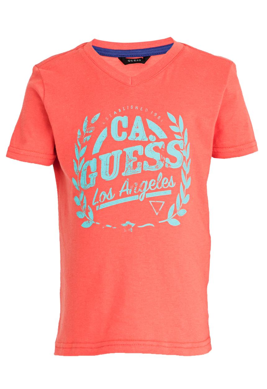 GUESS - S/S Wreath Tee Orange