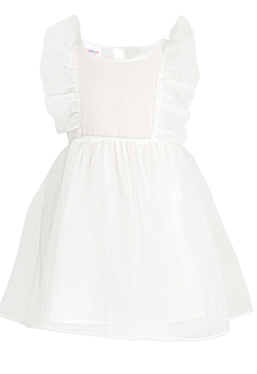 Pop Candy - Frill Detail Dress White