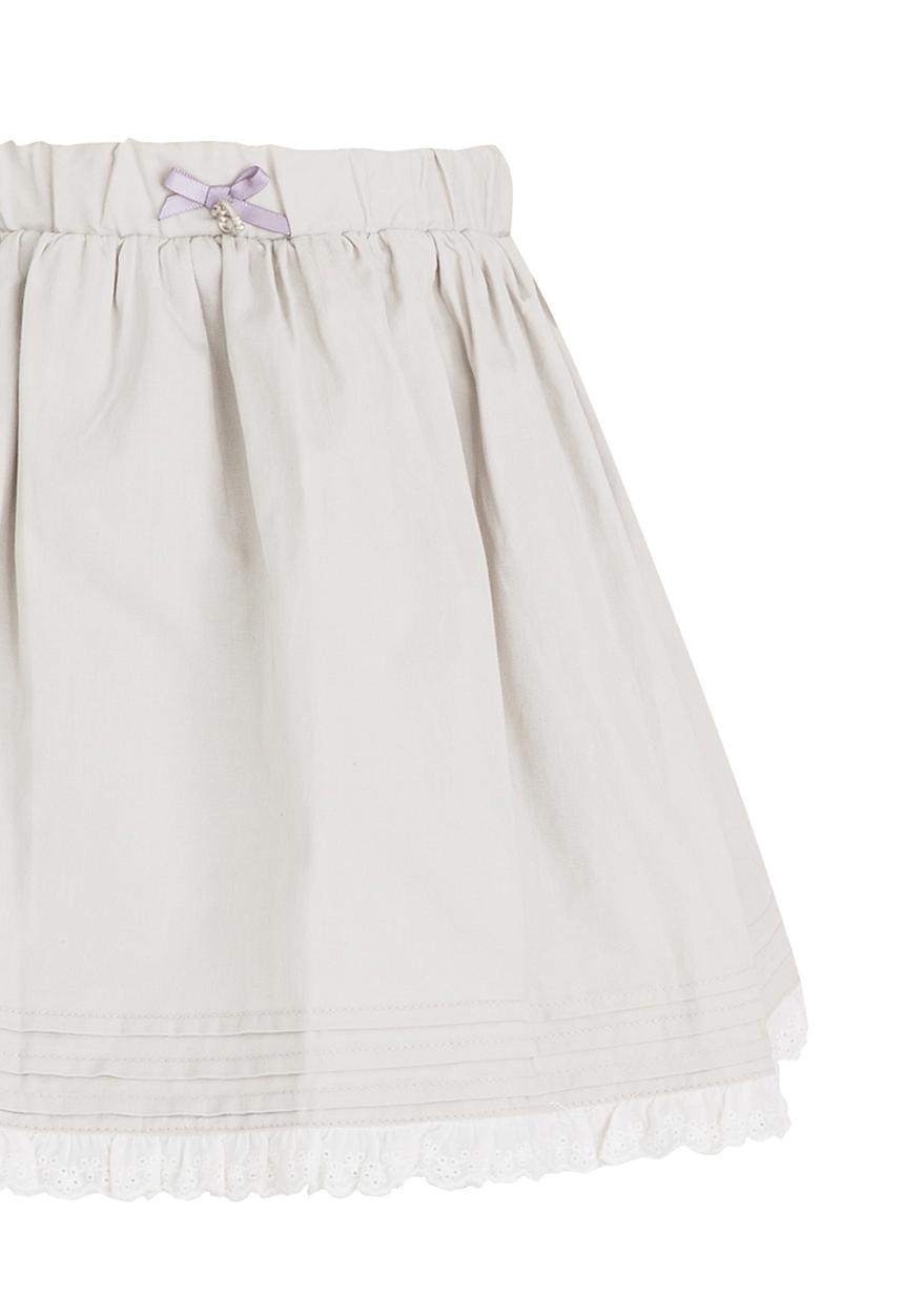 Pop Candy - Lace Trim Skirt Metallic