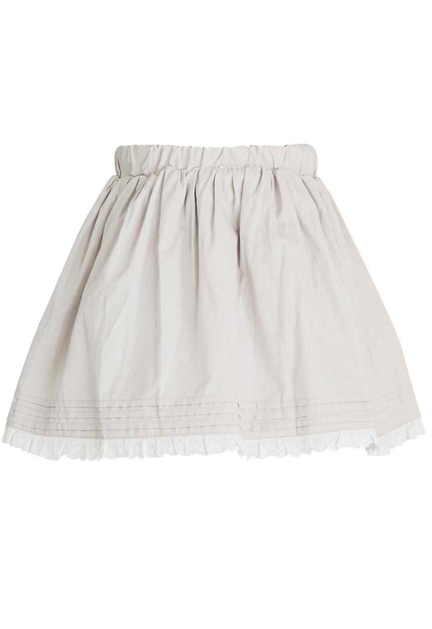 Pop Candy - Lace Trim Skirt Metallic