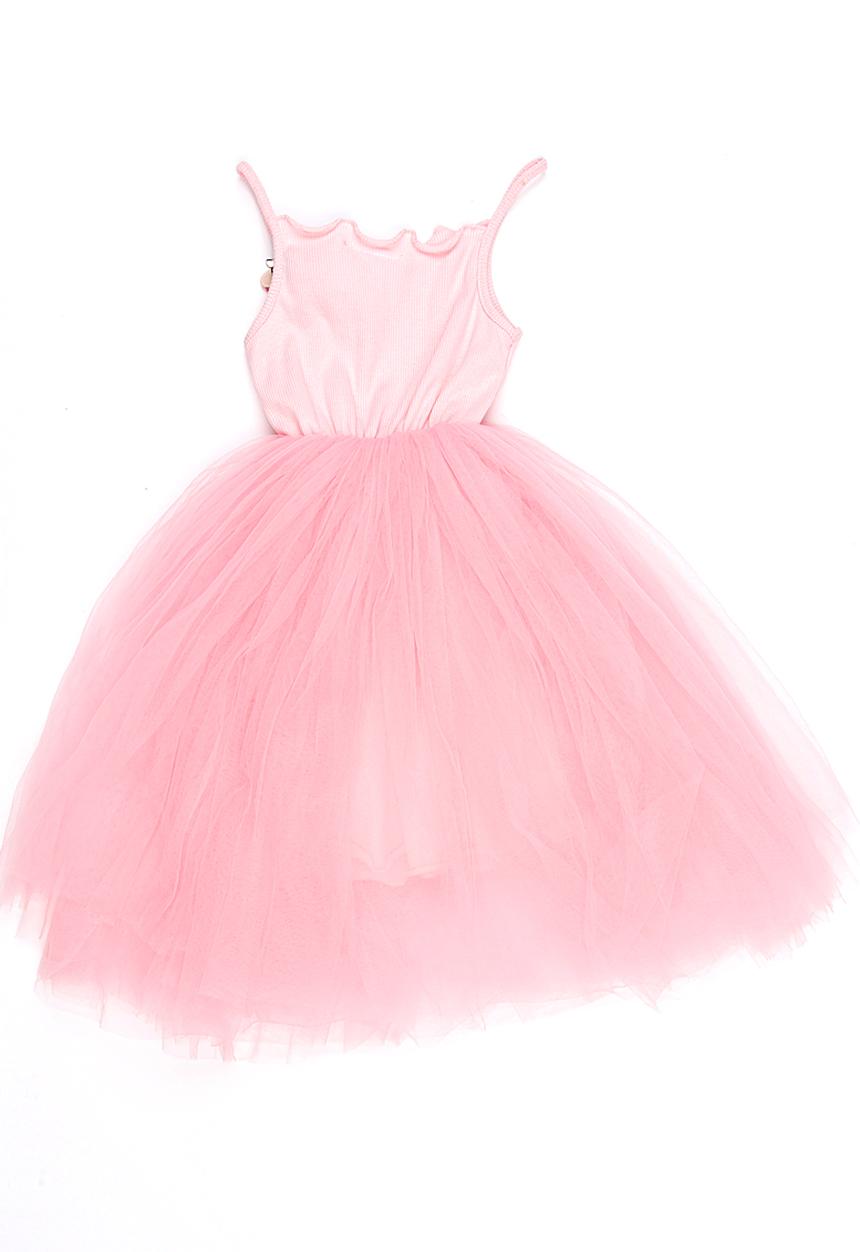 Pop Candy - Combo Mesh Dress Mid Pink