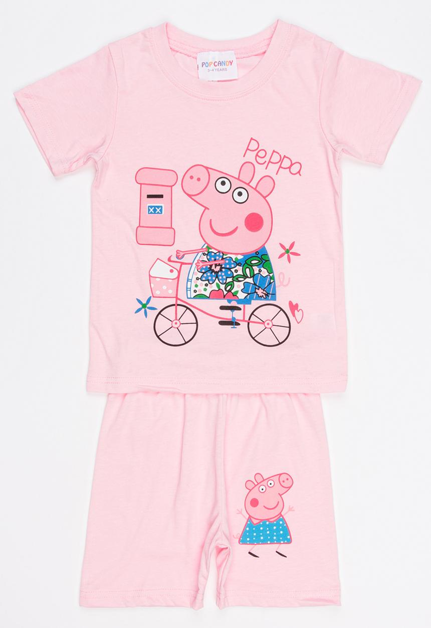 Pop Candy - Printed PJ Set Pale Pink