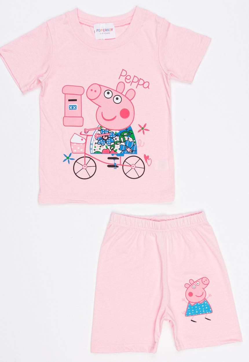 Pop Candy - Printed PJ Set Pale Pink
