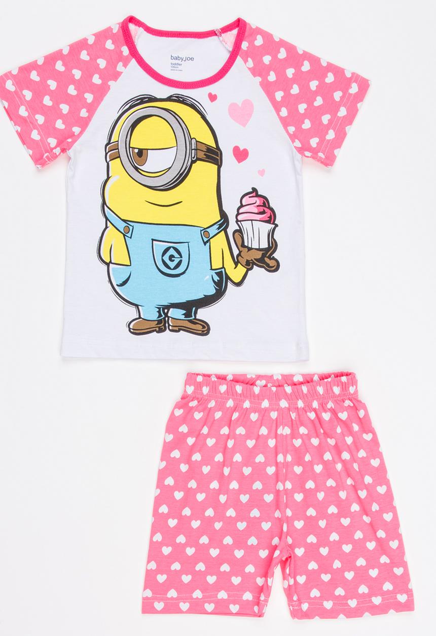 Pop Candy - Printed PJ Set Mid Pink