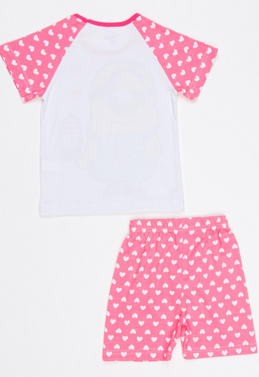 Pop Candy - Printed PJ Set Mid Pink