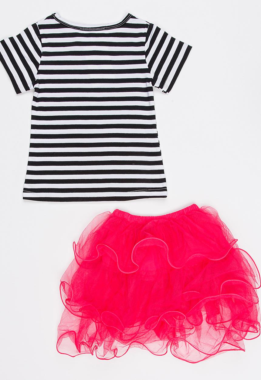 Pop Candy - Printed Top and Skirt Set Multi-colour