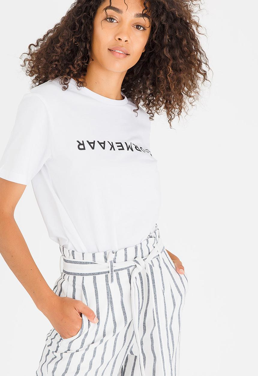 Mevrou & Co - Deurmekaar Tee White
