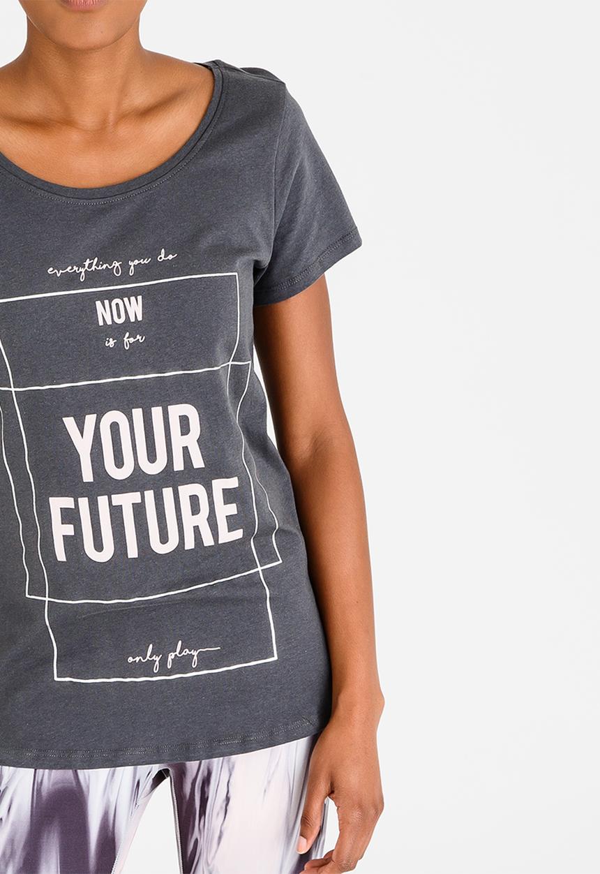 ONLY Play - Freja Short Sleeve Tee Dark Grey