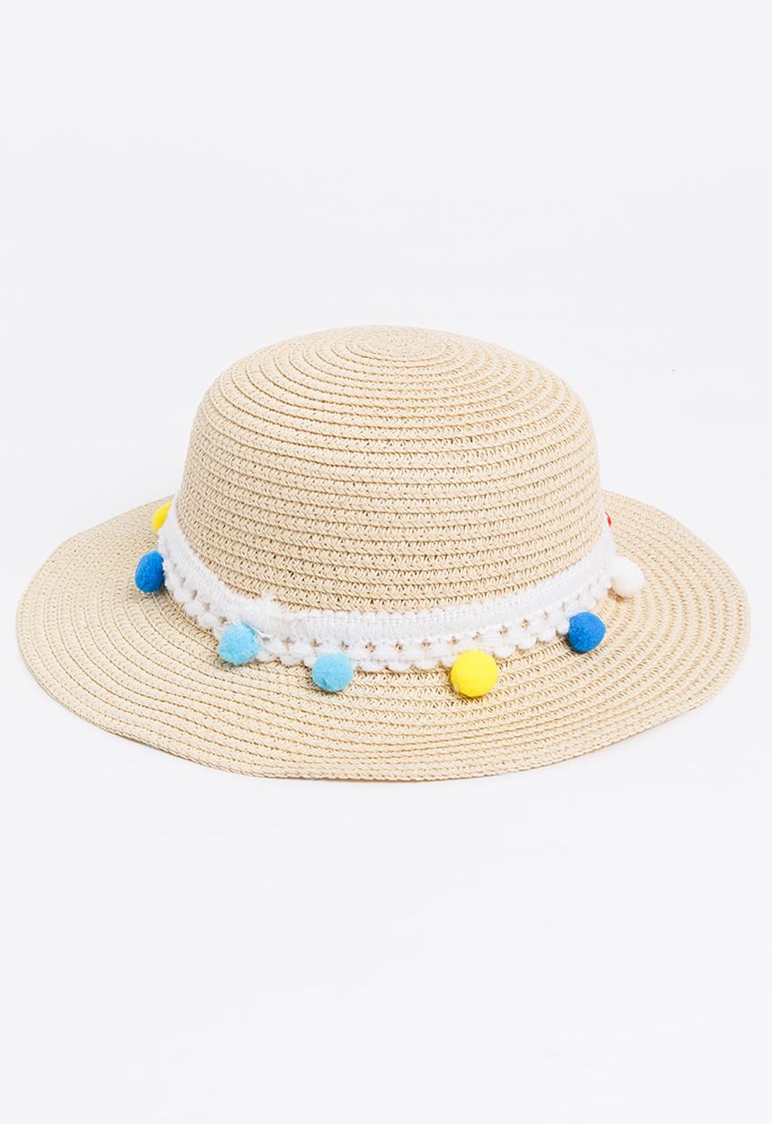 Pop Candy - Girls Summer Hat White
