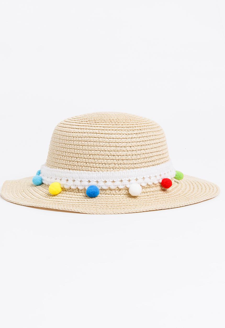 Pop Candy - Girls Summer Hat White