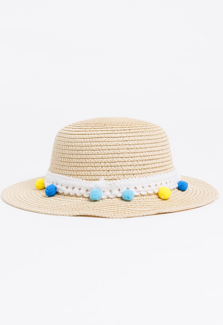 Pop Candy - Girls Summer Hat White