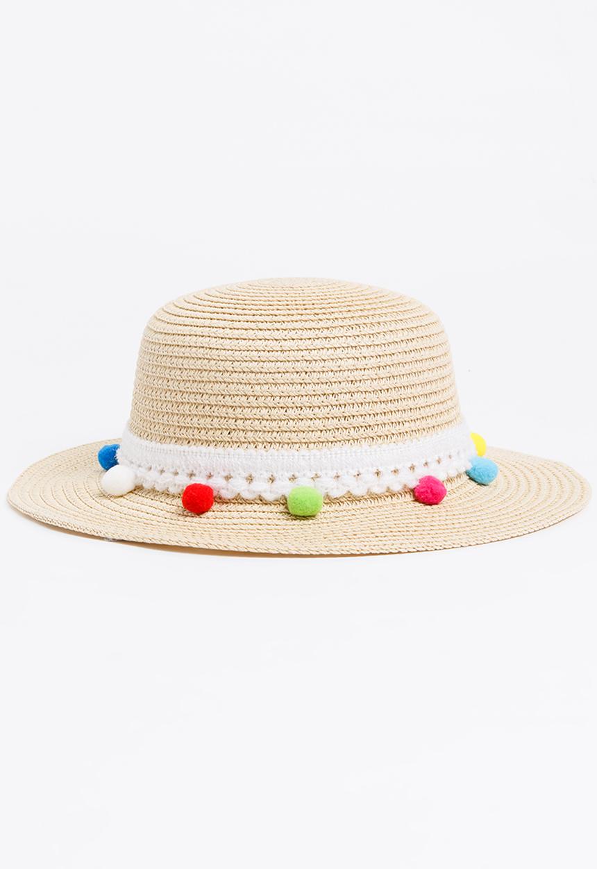Pop Candy - Girls Summer Hat White
