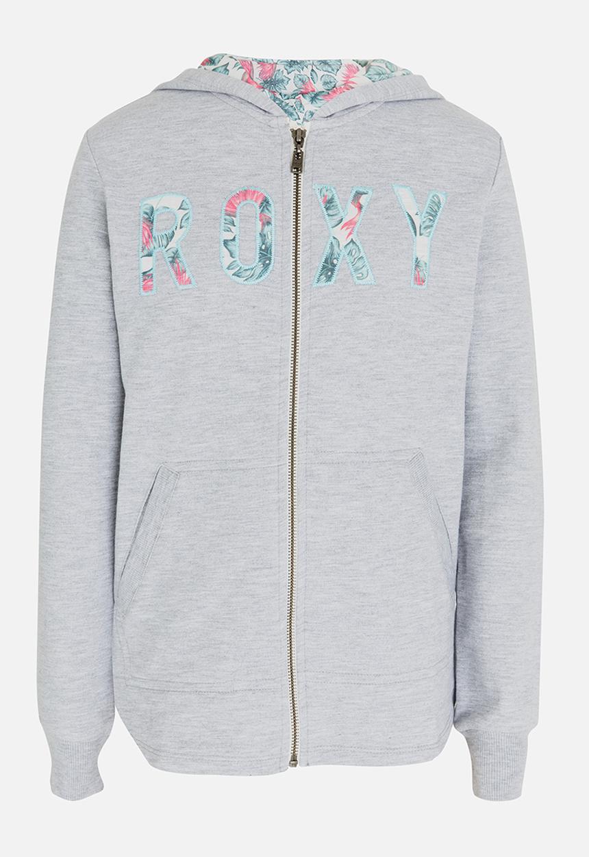 Roxy - Teasing you zip thru hoodie - grey