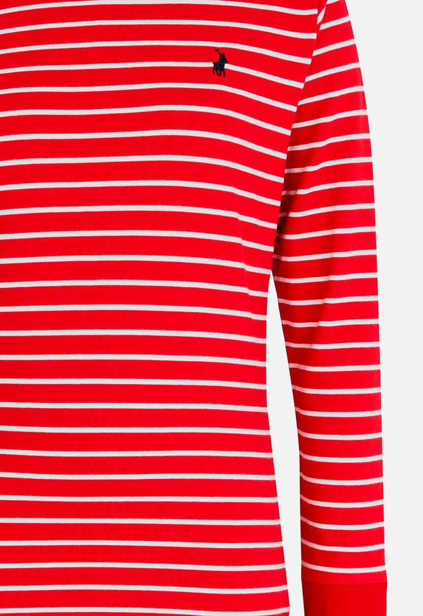 POLO - Alexis LS Striped Dress Red