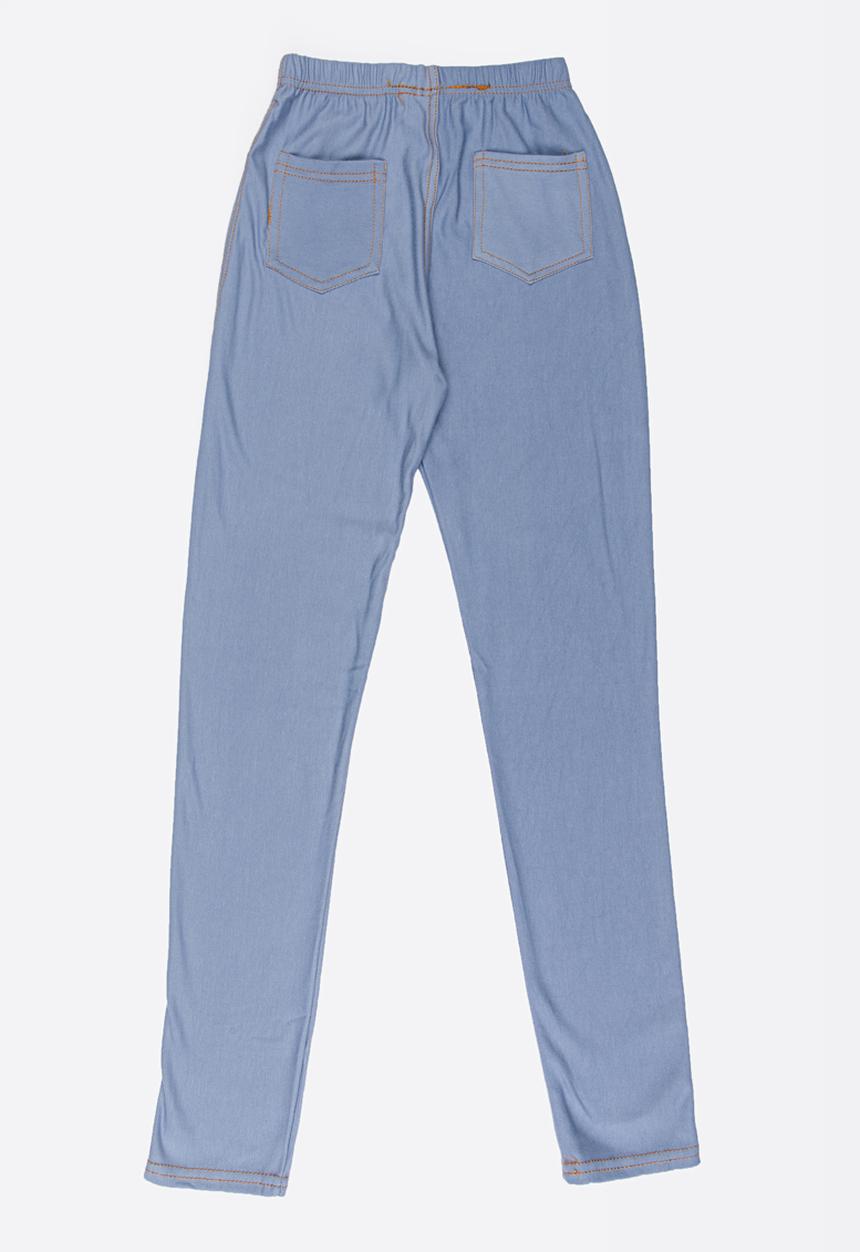 Pop Candy - Girls Jeggings Mid Blue