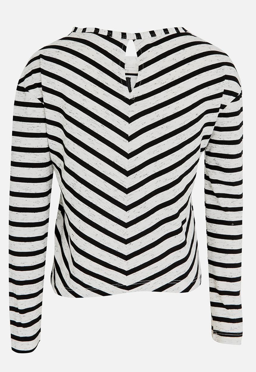 Roxy - Heart and Soul Cropped Top Black and Cream