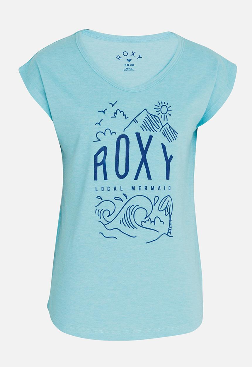Roxy - Telling Stories Printed Tee Aqua