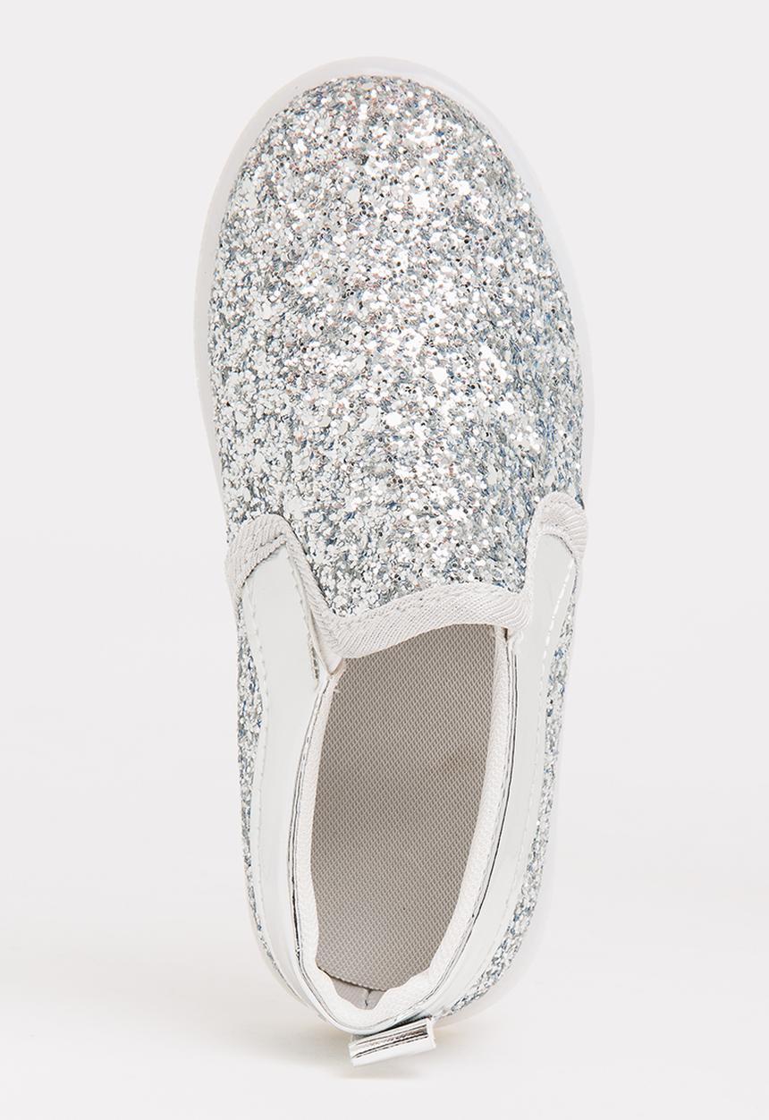 Pop Candy - Glitter Loafer Light Ups Silver