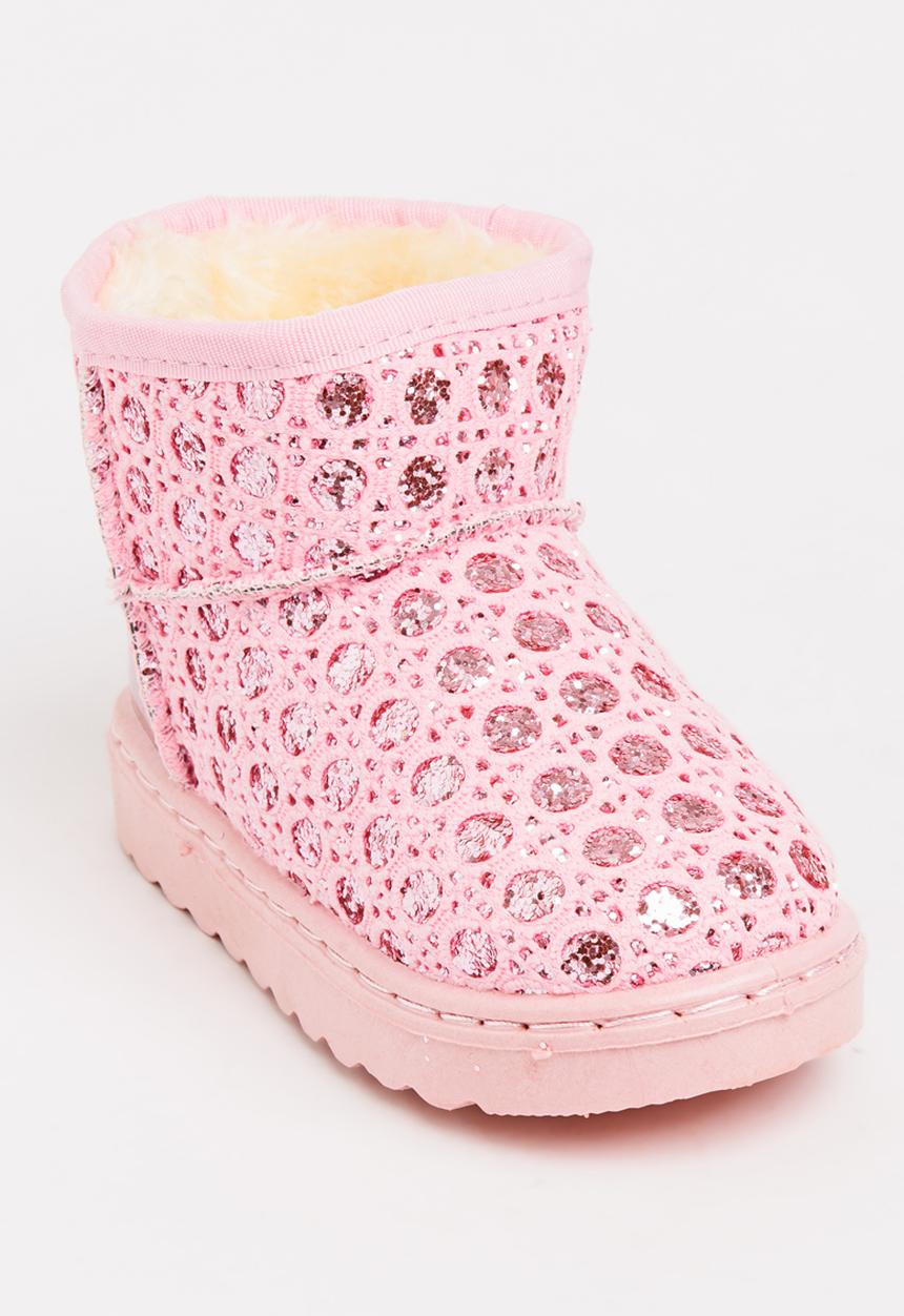 Pop Candy - Foil Print Boot Mid Pink