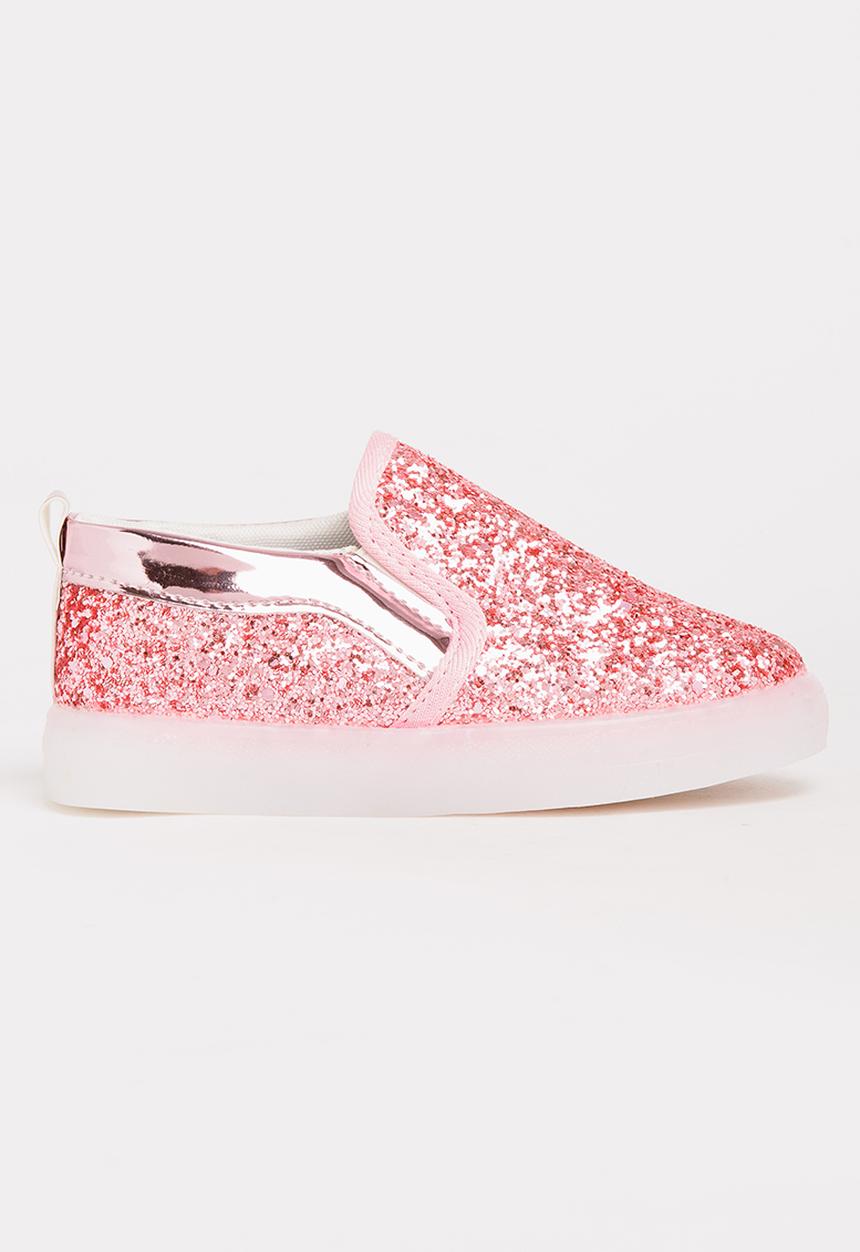 Pop Candy - Glitter Loafer Light Ups Mid Pink