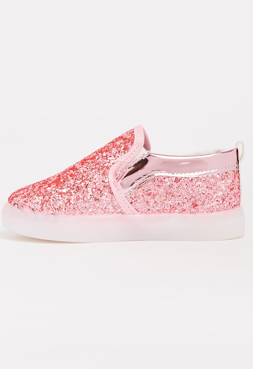 Pop Candy - Glitter Loafer Light Ups Mid Pink