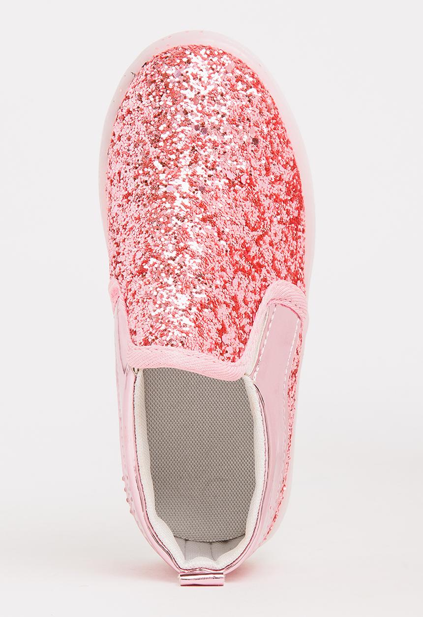 Pop Candy - Glitter Loafer Light Ups Mid Pink