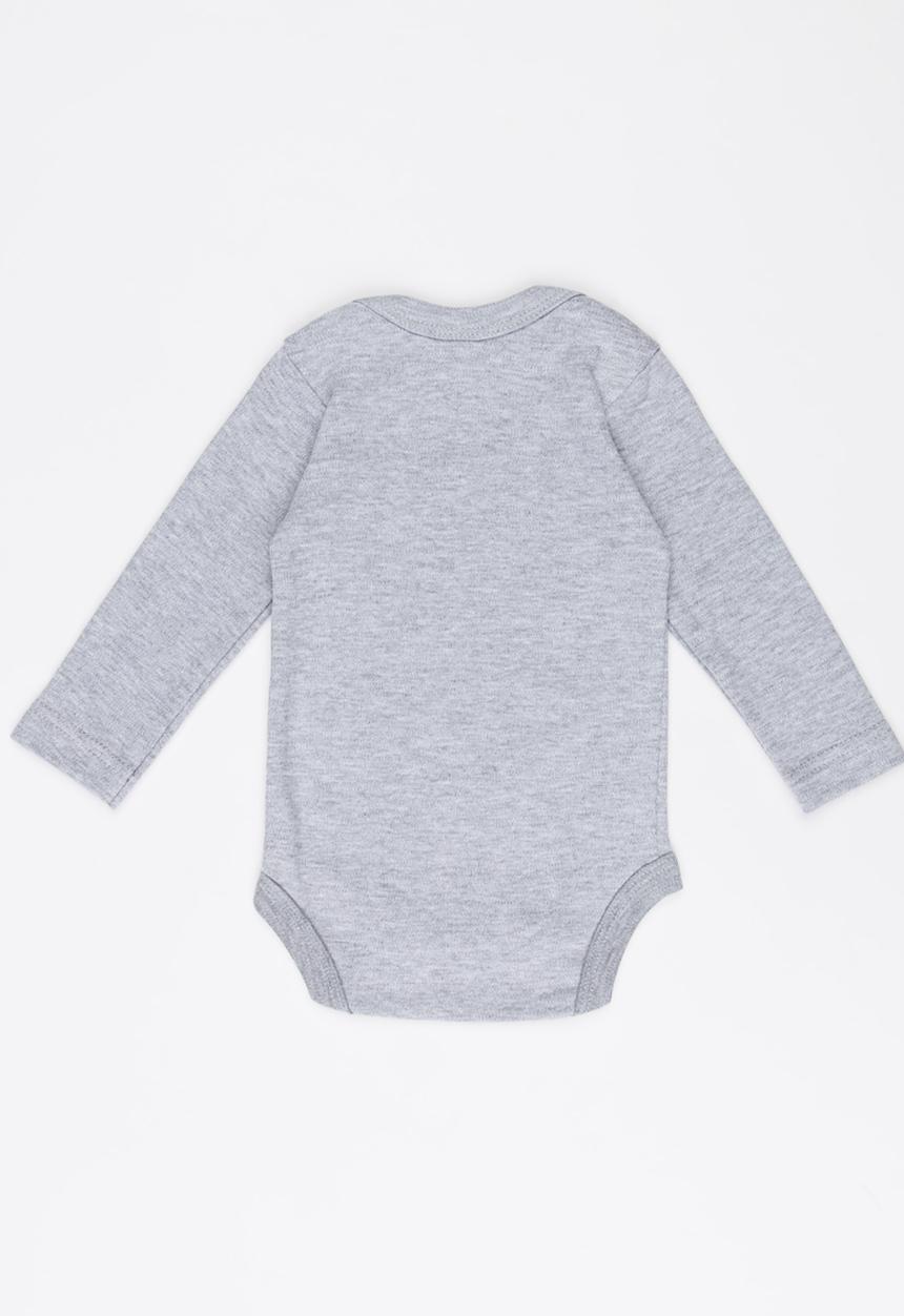 Funky Shop - New to the crew baby grow - grey