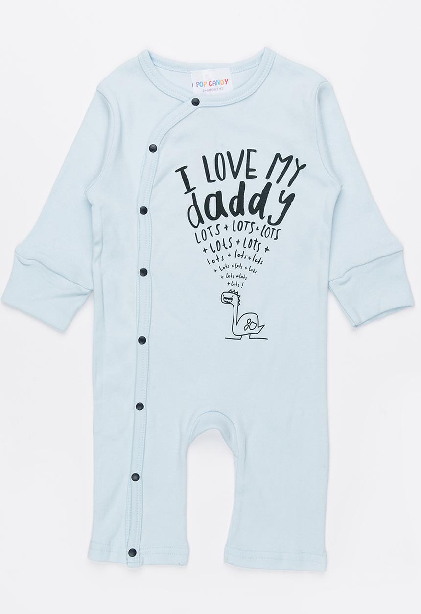 Pop Candy - Printed Bodysuit Pale Blue