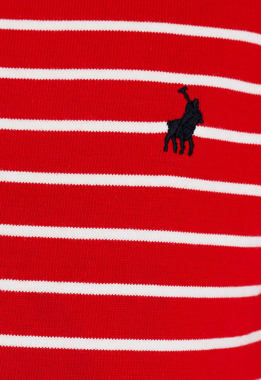 POLO - Alexis LS Striped Dress Red