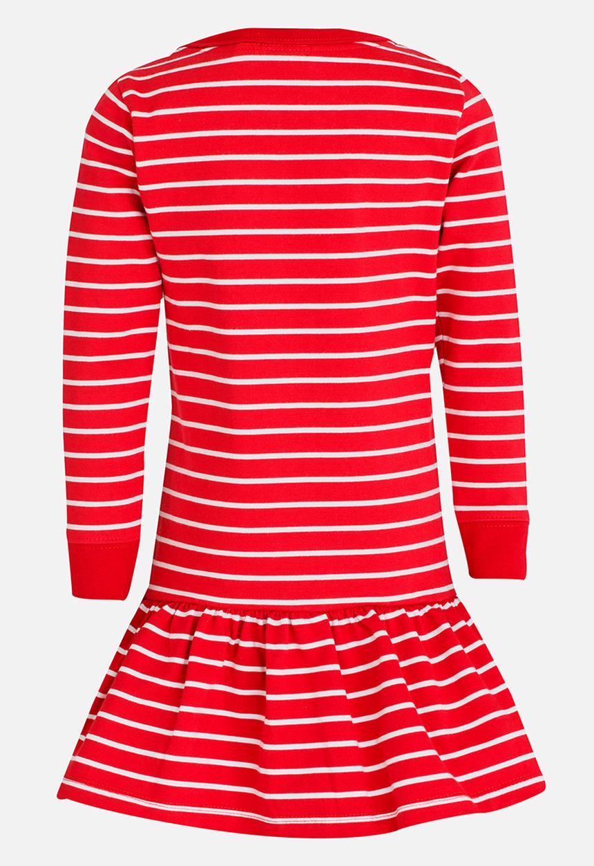 POLO - Alexis LS Striped Dress Red