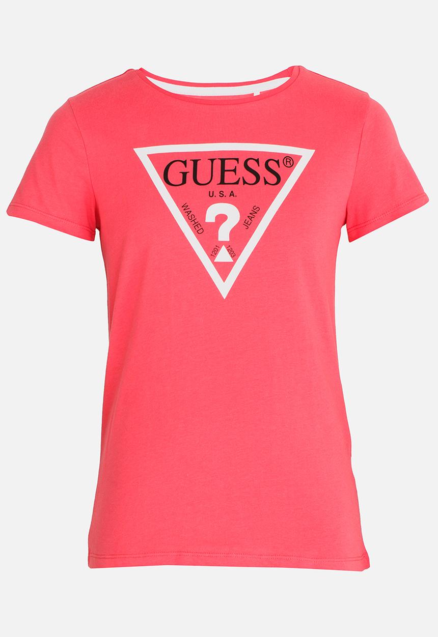 GUESS - Classic Tri Tee Dark Pink