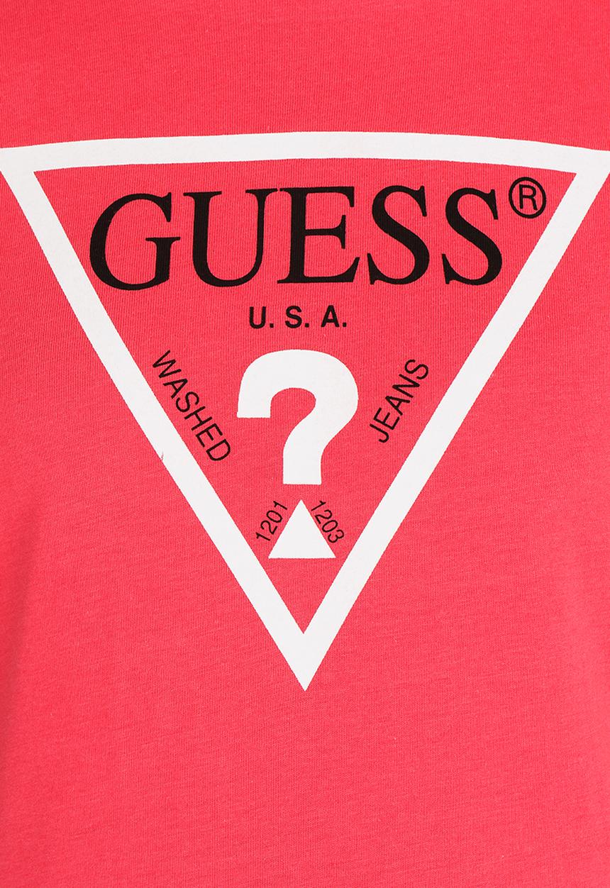 GUESS - Classic Tri Tee Dark Pink