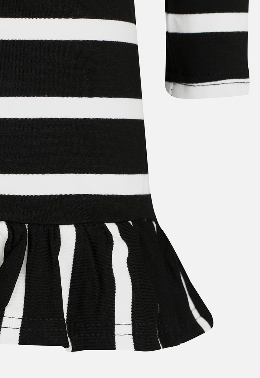 Pop Candy - Stripe Dress Black and White