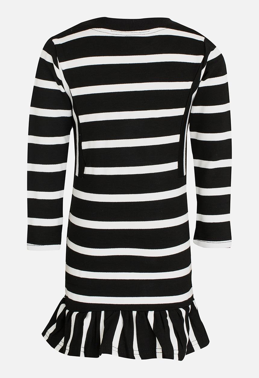 Pop Candy - Stripe Dress Black and White