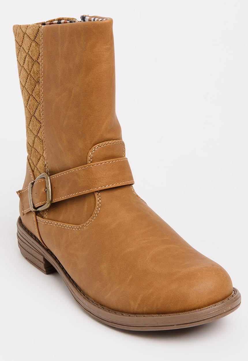 Rock & Co. - Boot with Buckle Detail Tan