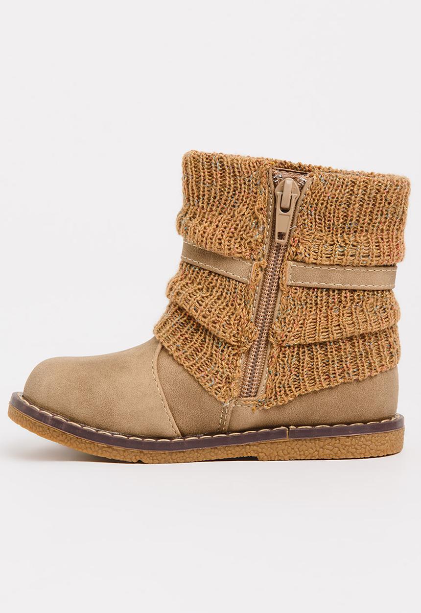 Rock & Co. - Bow Detail Boots Taupe
