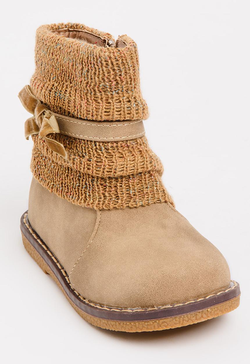 Rock & Co. - Bow Detail Boots Taupe