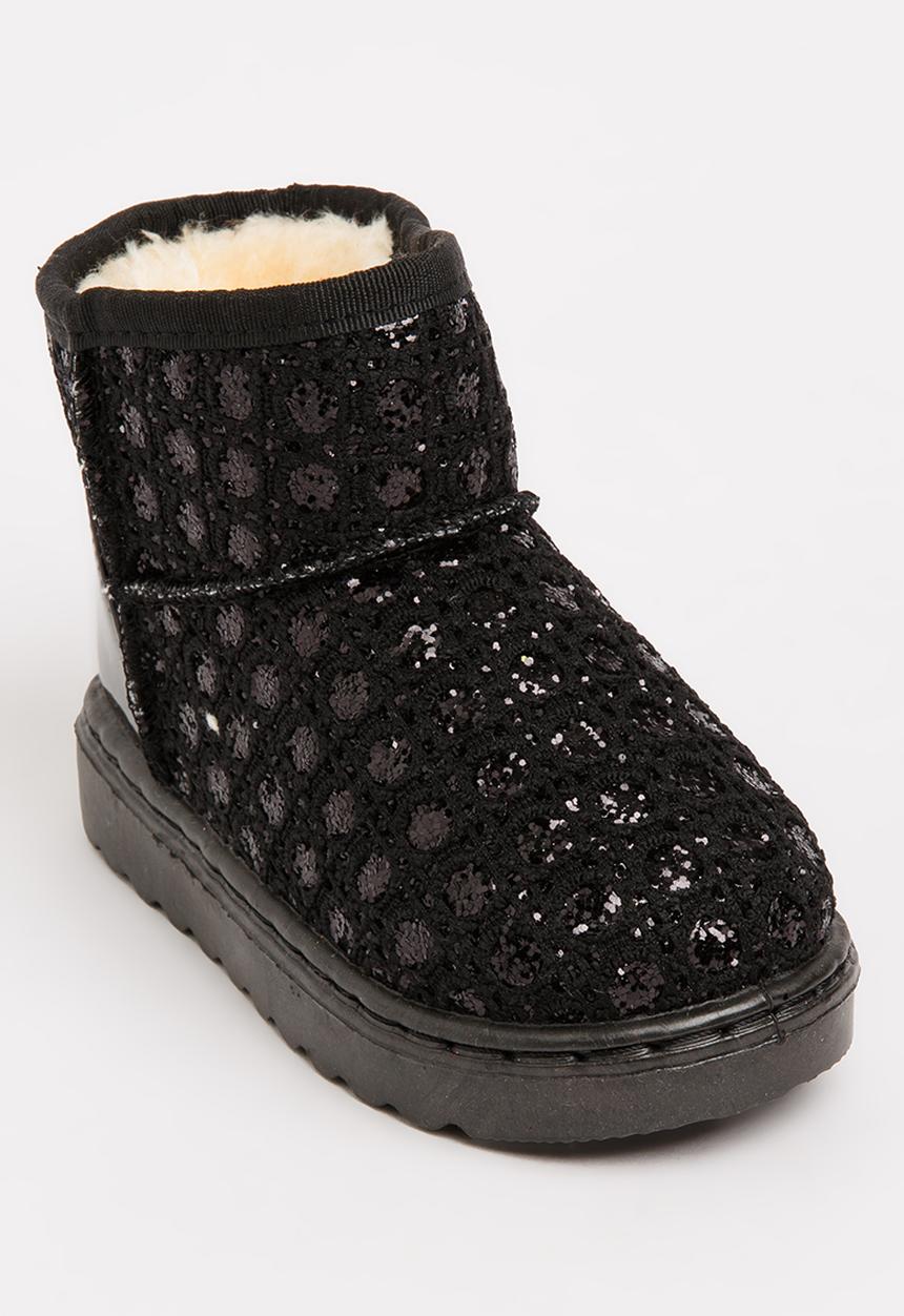Pop Candy - Foil Print Boot Black